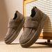 2025 Autumn New Men's Shoes Fau Pig Eight Leather Slip-On Loafers Casual Sneakers_vogvips.com