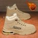 European Warm Series Northeastern Cotton Shoes Summer Non-Slip Fleece-Lined Warm Thickened Snow Men's High-Top Work Safety Martin Boots_vogvips.com