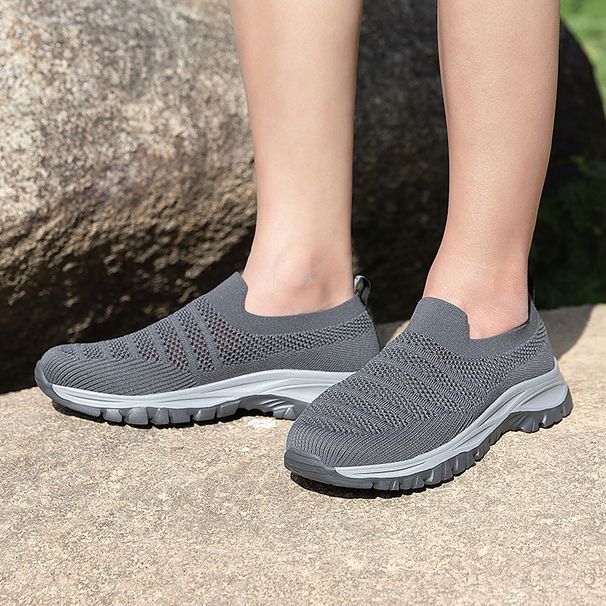 Summer Elderly Women's Middle Aged Walking Men's Hollow Out One Step Breathable Sports Shoes Large Size_vogvips.com