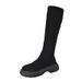 Suede Long 2024 Autumn Winter New Over-the-Knee High Fleece Lined Stretch Riding Boots For Women_vogvips.com