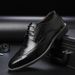 Euro Step Men's Large Size Business Formal Casual Brogue Fashion British Style Lace-up Shoes_vogvips.com