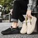 2026 Spring New Arrival Men’s Casual Shoes:Mesh Sneakers, Comfortable And Non-Slip, Versatile Zipper-Style Slip-Ons With A Mesh Upper_vogvips.com