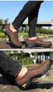 Men's Shoes Outdoor Mountaineering Casual Heavy Dad Grandpa Shoes Men's Lazy Single Shoes_vogvips.com