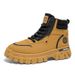 European Warm Series Winter High-top Martin Boots With Fleece Lining, Warm New Work Shoes, Trendy Men's Short Boots, Snow Cotton Shoes_vogvips.com