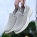 Summer Breathable Casual Sports Thin Lightweight Single Shoe, One Foot Stepping Shoes, Men's Mesh Shoes_vogvips.com