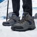 Winter Snow Boots Women High-top Outdoor Warm Thick-soled Solid-color Outdoor Shoes Men Wear-resistant Casual Ankle Boots Men_vogvips.com