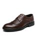 Euro Step Plus Size Formal Fashion 2025 New Brogue Men's Single British Leather Shoes_vogvips.com