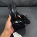 Gentle And Sweet Bow Lace High Heel Cool Slippers Fairy Wind Wear Thin Heel Open Toe One-word Drag Summer Style_vogvips.com