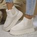 Fleece-Lined Round-Toe Slip-On Cotton 2024 Autumn Winter New Export 44 Large Size Thick-Soled Snow Boots Women_vogvips.com