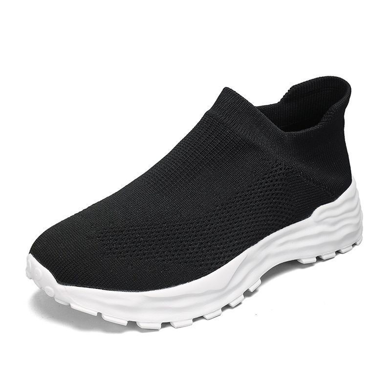 New Summer Breathable High Top Sports Elasticity, Casual Couple Socks, Trendy Shoes, Knitted Men's Shoes_vogvips.com