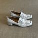 Loafers Women's One-pedal Casual Small Leather Shoes High-heeled French Single Shoes Women_vogvips.com