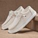 Casual Breathable Lightweight Slip-On Flats Simple Comfortable Solid Color Soft Sole Shoes Men Shose For Sale Loafers_vogvips.com
