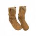 Inner Height Increase Versatile Slouch For Women 2025 Autumn Winter New Thick Sole Round Toe Suede Short Boots_vogvips.com