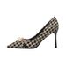 Qiandongge High Heels Women's Spring And Summer 2026 New Pearl Professional Work Shoes Temperament Celebrity Stiletto Shoes_vogvips.com