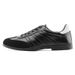 ShoeVault Men's Trendy Casual Round Toe Leather Commuting Versatile Black High-End Sneakers British Derby Shoes A-8_vogvips.com