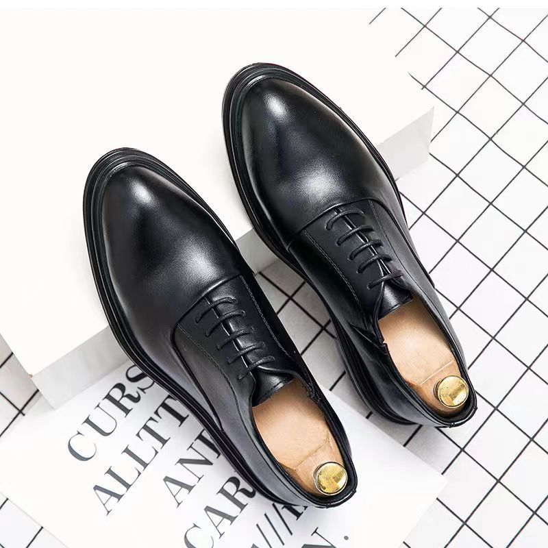 Authentic Men's All-season Ultra-soft Breathable Trendy Korean-style Versatile Large-size Two-layer Cowhide Casual Style_vogvips.com