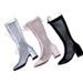 Long Slim Cool Mid Chunky Heel Short Boots For Women Spring Autumn Summer High Heels New Women's Shoes Trendy_vogvips.com