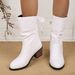 New Plus Size Fashion For Women In Autumn Winter, With Sloping Heel And A Pointed Midsole, Women's Martin Boots_vogvips.com