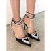 Women's Shoes Net Red Transparent Sparkling Heart Shaped Rhinestone Pointed Stiletto Sexy Cap Toe Strap High Heel Sandals_vogvips.com