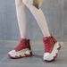 677 7CM Height-Increasing Genuine Leather Dad For Women, 2026 Spring New Versatile Korean Style Thick-Soled Platform_vogvips.com