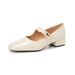 French Light Mouth Mary Jane Single Shoes Women's Thick Heel Medium Heel Ladyshoes Not Tired Feet Work Women's Shoes_vogvips.com