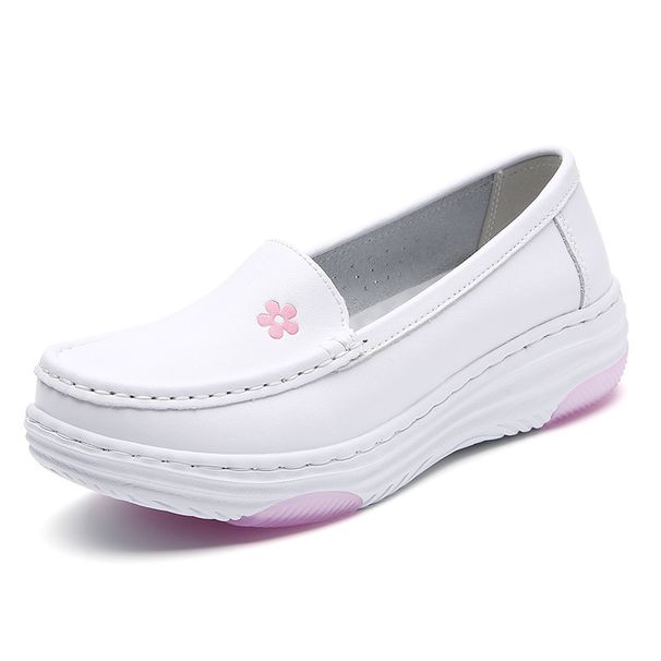 Nurse Shoes Women's Soft Soles Breathable Doctor's Work Shoes Thick Soles Non-slip Flat Medical Shoes Comfortable Small White Shoes_vogvips.com