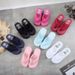New Coarse Strap Thick Sole Anti Slip Flip Flops Versatile 6.5cm High Heel Clip On Beach Women's Shoes_vogvips.com