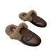 Soft Fur Women, Flat Mules For Outdoor Wear, Slip-On Lazy Shoes, New Autumn 2025_vogvips.com