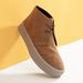 European Warm Series Men's Winter Short With Fleece Lining, Warm Yellow Martin Boots, Suede Desert Boots_vogvips.com