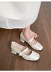 French Retro Mary Jane Shoes With Thick Heels Chinese Style Shallow Mouth High Heels Women_vogvips.com