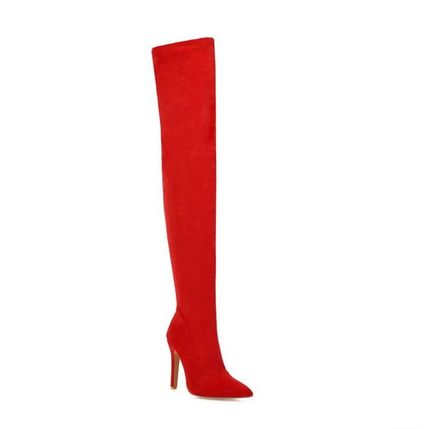 2019 Autumn Winter Sexy Over-the-Knee High Heel Plus Size Pointed Toe Stretch Women Boots 32-48_vogvips.com