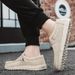Men Casual Canvas Loafers Light Breathable Flats Leisure Male Vulcanized Shoes Walking Sneakers Plus Size 39-46_vogvips.com