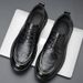 Toe Men's Layer Cowhide Spring New Style Business Casual High-end Genuine Leather Men's Thick Soled Single Shoes_vogvips.com