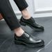 Formal Platform Elevating Leather Shoes Men's Lace-up Groom Wedding Shoes_vogvips.com