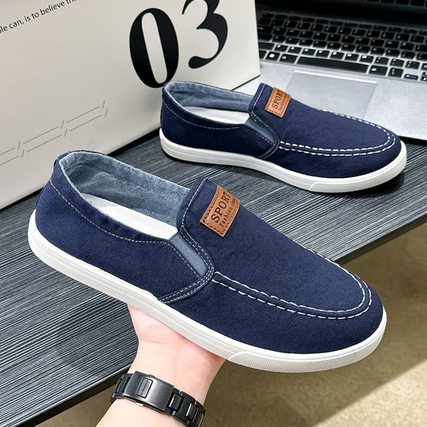 2025 Old Beijing Cloth Lazy Men, One Foot Casual Shoes, Breathable Flat Canvas Shoes For Men F05 B252a_vogvips.com