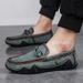 New men's casual leather shoes a slip-on driving bean shoes men's shoes_vogvips.com