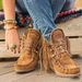 Plus Size Tassel Short For Women 2023 Autumn Winter New European And American Women's Boots Western Cowboy Style_vogvips.com