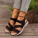 New Women's Wide Width Comfort Wedge Sandals - Retro Style Lightweight Casual Summer Shoes_vogvips.com