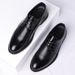 Business Formal Leather Shoes For Men, Pointed Toe, Casual Breathable Hollow Out Men's British Style Wedding Groom Suit_vogvips.com