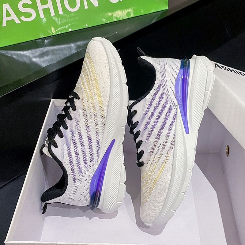 New Breathable Flying Woven Sports For And Women Running Thick Soled Casual Shoes Men F8828_vogvips.com