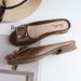 Heli Shark New Women's Summer Half Slippers Fashion Square Buckle Casual Chunky Heel Outdoor Flat Daily Sandals_vogvips.com