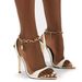 Women's Peep-Toe High Heels Size 43 Thin Heel Faion Sandals Roman Sle Ultra High Heels Eater Than 8cm PU Material_vogvips.com