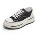 Niche Thick Soled Canvas Shoes Women's Shoes New Spring And Autumn Summer Sneakers Net Celebrity All Match Casual White Shoes_vogvips.com