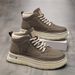 Men's Work Boots For Autumn, Vintage Work Shoes, Martin Boots, Thick-Soled Sneakers, Casual Skate Shoes_vogvips.com