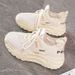 Summer Women's Shoes Breathable Hollow Mesh Shoes, Women's Korean Version Versatile Thick-Soled Knitted Sports Shoes, Ca_vogvips.com