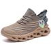 Men's Breathable Mesh Casual Sports Shoes Flyknit Cable Knit Sole plus Size Cross Border Running Shoes_vogvips.com