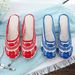Slippers, Blue And White Porcelain, Chinese Style, Cow Tendon Sole, Casual Walking, Summer Sandals, Embroidered Shoes_vogvips.com