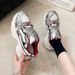 Paris Dad Women's Autumn New Style Mesh Breathable Lace Thick Bottom Sponge Cake Casual Trendy Sports Shoes_vogvips.com