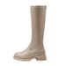 Star Style High With Thick Heels And Platforms, Sizes 32-34, Fleece-Lined, Over-the-Knee, Plus Size, Wide Martin Boots_vogvips.com