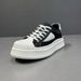 Men's Canvas Casual Thick Soled Sponge Cake White Height Increasing Color Blocking Biscuit Shoes, Men's Sports_vogvips.com